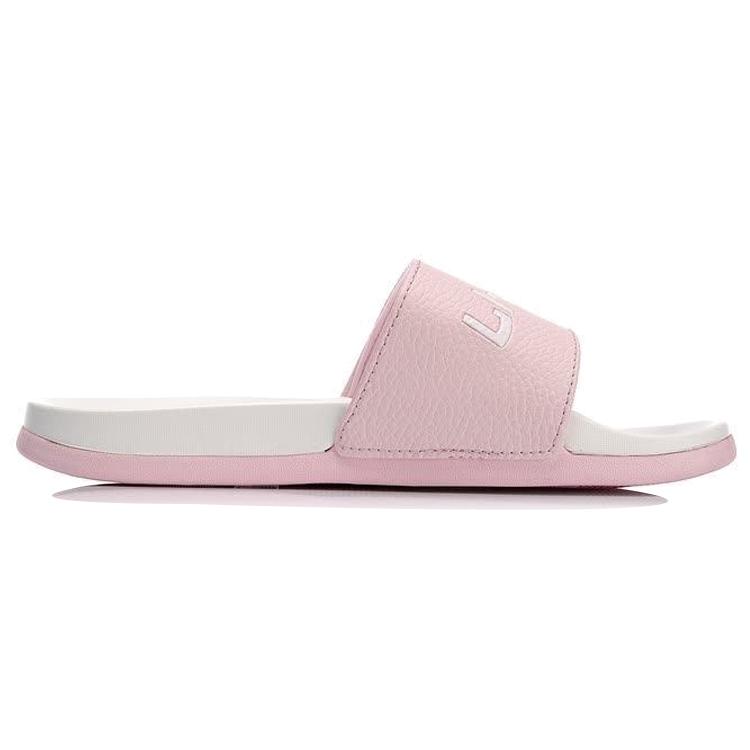 New LiNing Slide Slippers Women's Pink White AGAN004-2