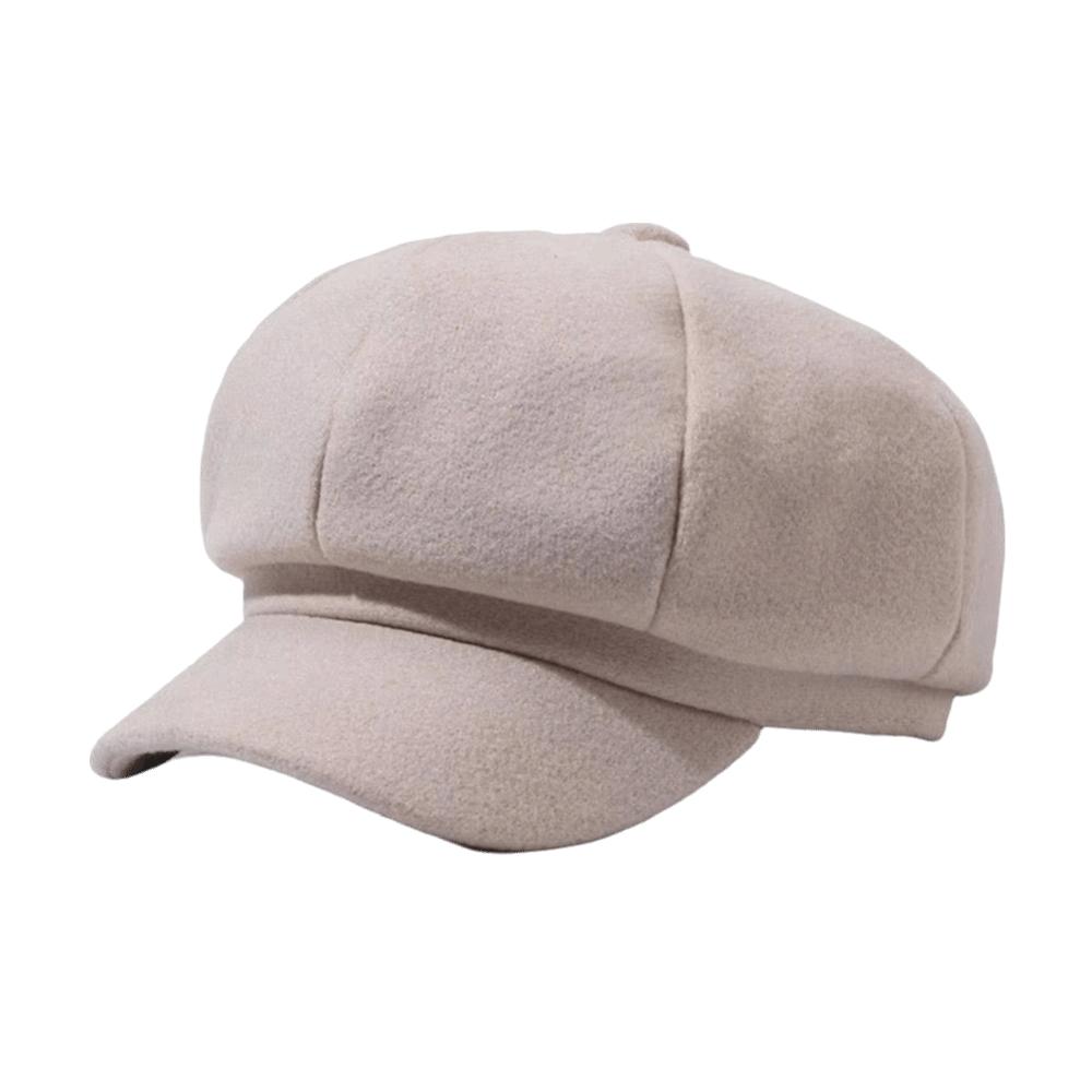 Cotton Beret Hat Windproof Painter Caps Casual Octagonal Newsboy Cap Autumn Winter