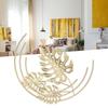 Hierro Dorado Colgante de Pared dorado Minimalista Adorno de Pared Hoja de Metal Decoración de Pared Café Diseño de Pared