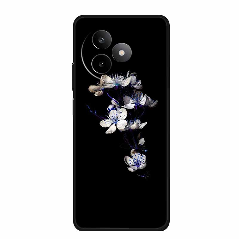 Black Silicone Case For Redmi K80 Ultra Case Cartoon Cat Soft Back Cover For Xiaomi Poco M6 4G Poco F6 5G Redmi 13 Phone Case