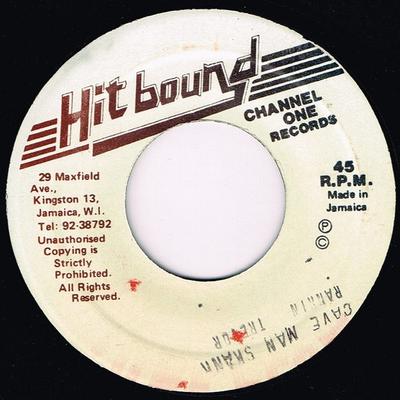 7inch Record RANKING TREVOR - Cave Man Skank NONE Hit Bound Jamaica Reggae, Ska & Dub Used