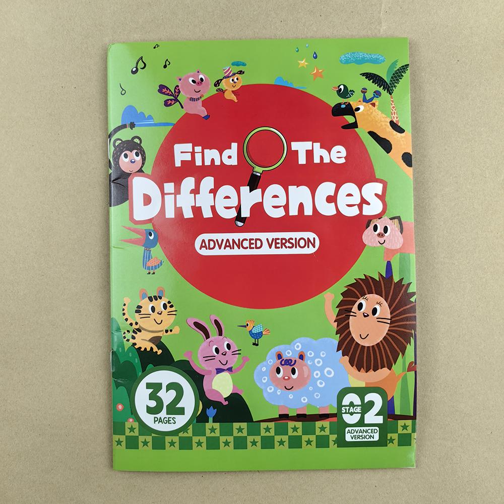 Нетоксичная книга с заданиями «Найди отличия» 32 игры Наблюдательность Память Тренировка концентрации
