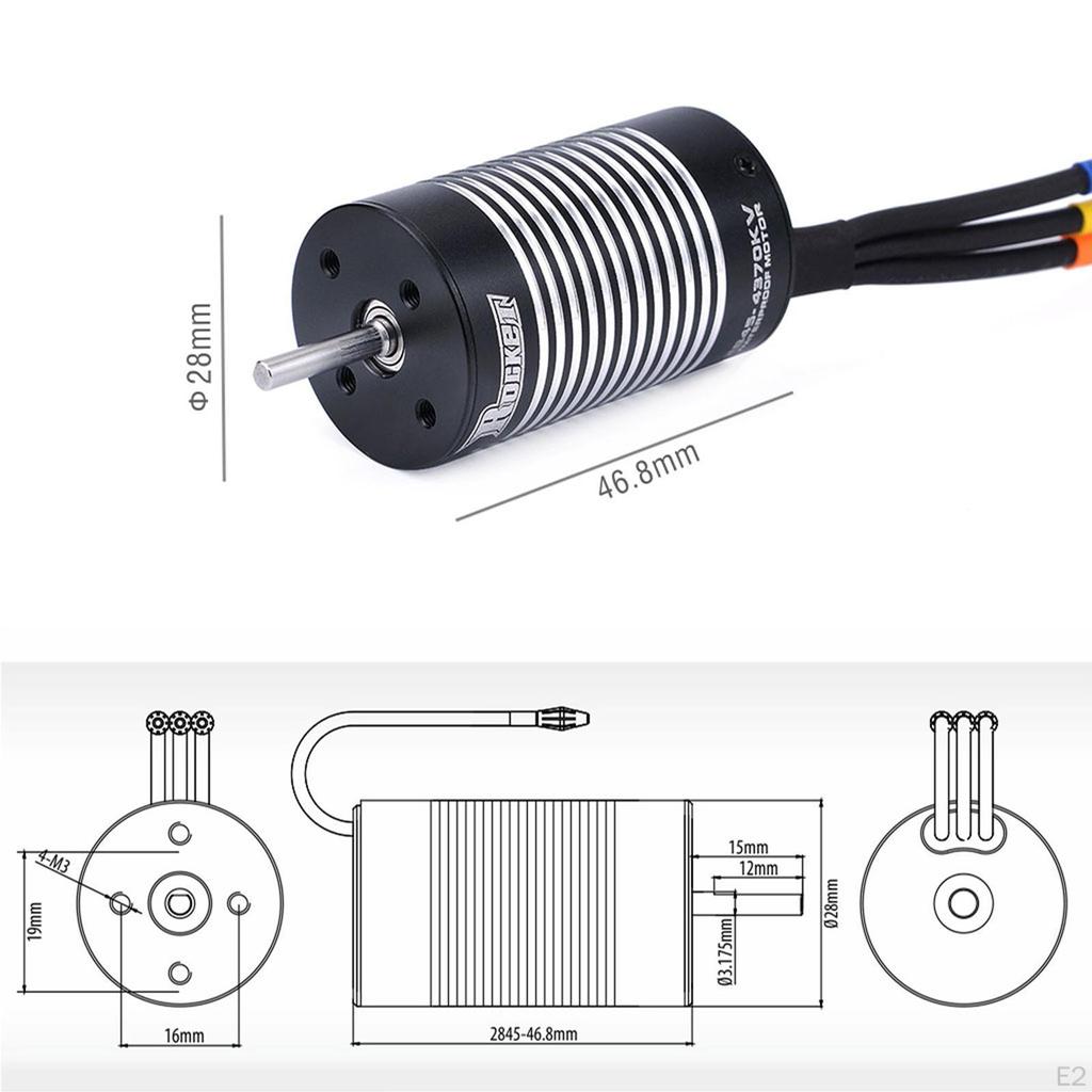 Brushless Motor for 10428 12428 1/12 RC Car Parts