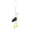 PU Leather Seagull Bag Pendant Simple Backpack Charm Creative Seagull Keychain  Bag Key Decoration