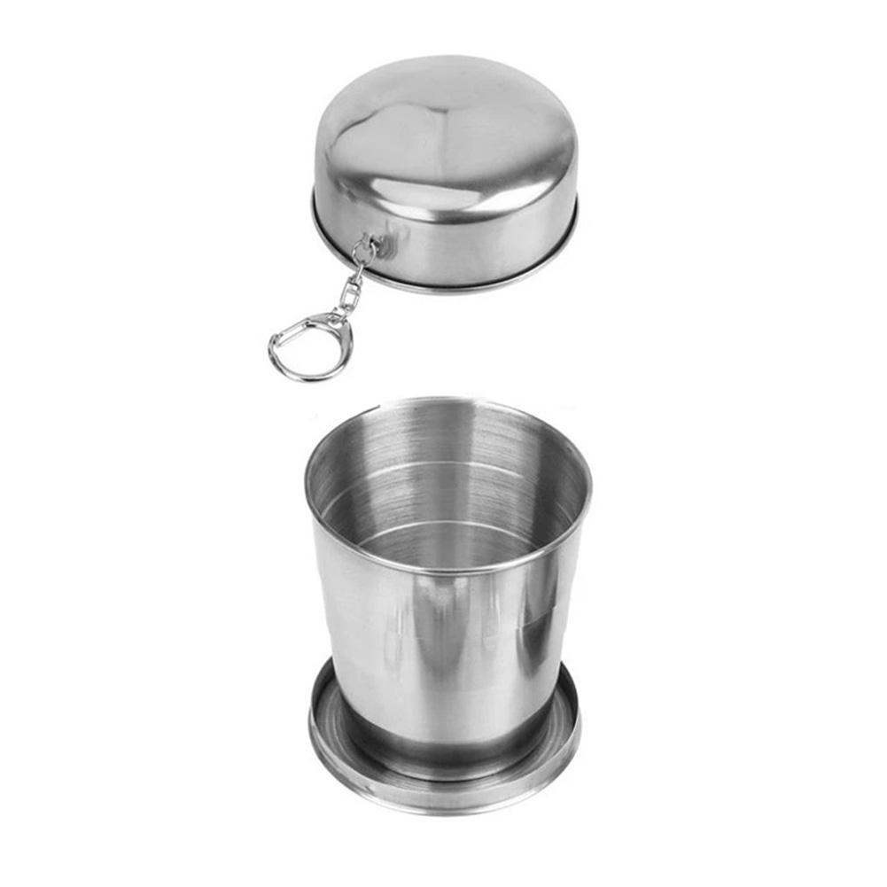 Portable Stainless Steel Telescoping Cup Perfectly Designed for Camping Hiking and For Outdoor Beverage Enjoyment