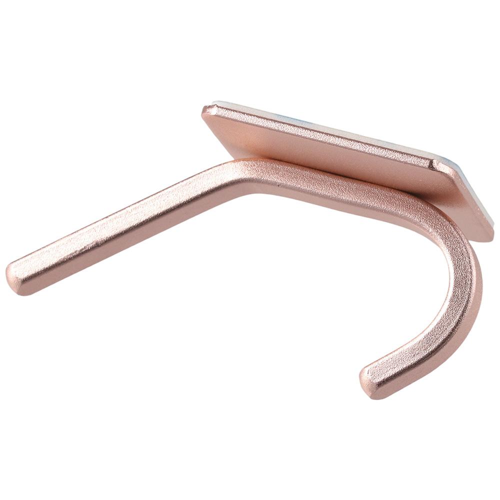 4 PCS Rose Gold Adhesive Towel Hooks Space Aluminum Robe Hook Wall Hooks Bathroom Kitchen