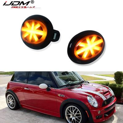 Fits Mini Cooper S R53 White 4-LED Xenon ICE Side Light Beam Bulbs Pair Upgrade
