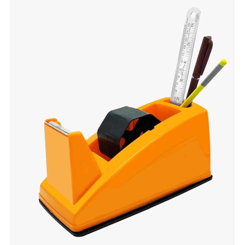 Yajnas Tape Dispenser For Packing, Heavy Weight And Anti-Skid 2 Inch Cello Tape Dispenser For Home, Office, School Use (
