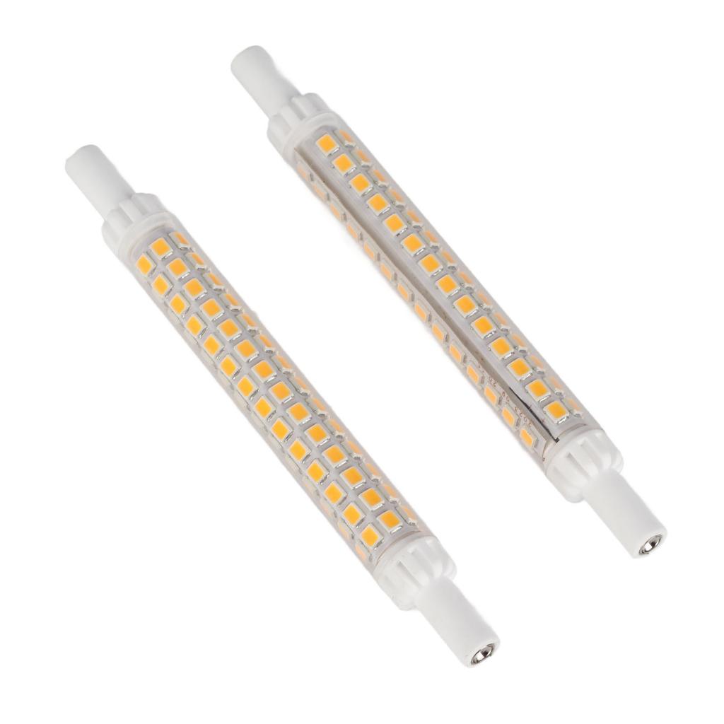 2Pcs R7S 98LED Bulb Double Ended 118mm Dimmable Flood Light Source Accessory Warm White100?130V