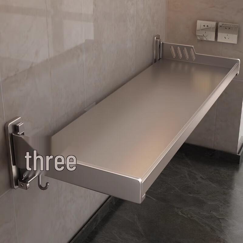 Wall-Mounted Carbon Steel Kitchen Storage Shelf