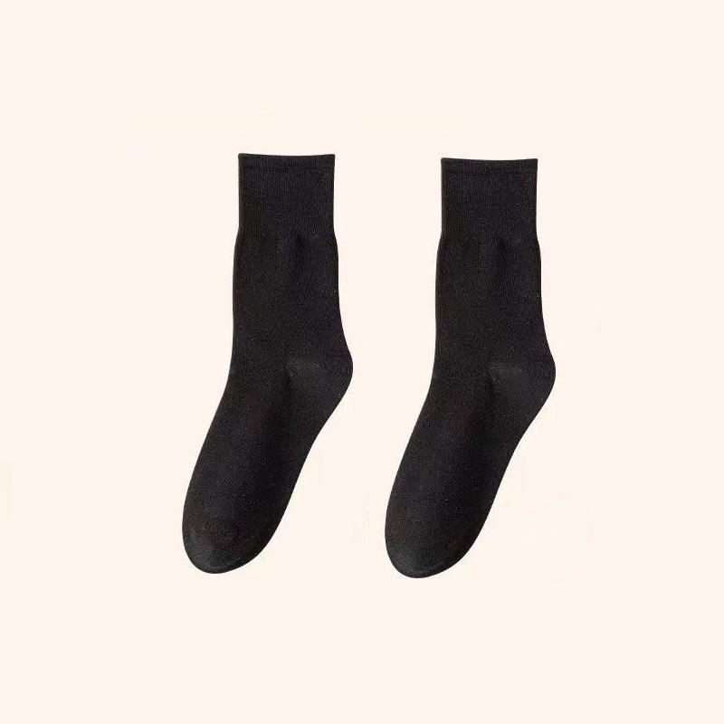 

Женские однотонные ворсовые носки до середины икры - Коллекция весна и осень One size