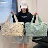 Large Capacity Travel Duffel Bag with Strawberry Pattern - Gym, Weekend, Vacation Bag - Independent Shoe Compartment & Multiple Pockets