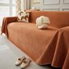 Chenille Sofa Covers Soft Washable Couch Covers for Sofa Furniture Protector Herringbone Pattern Sofa Cover with Tassel