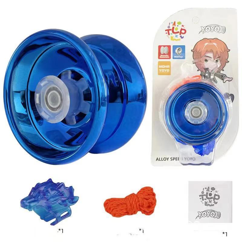Yo-Yo 1PCS High-end Professional Alloy Material Children's Hand Pull Line Toy Easy To Use