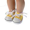 7cm Mini 18 Inches Doll Birthday Gifts Doll Shoes Canvas Shoes Wave point Shoes Doll Accessories