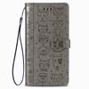Lovely Cat Dog Kids Phone Holster Case For Apple iPhone 17 Air 16 16E 15 14 13 12 Pro Plus Max Pet Footprint Wallet Cover Cases