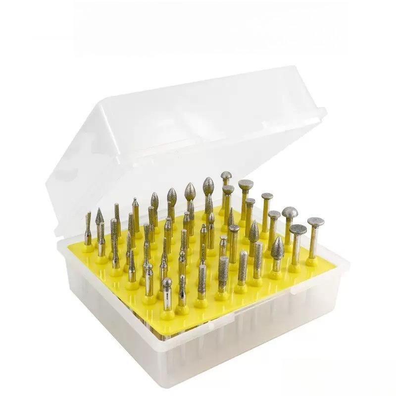 50Pcs Large Diamond Grinding Bits, Electric Grinder Accessories, Jade Agate Carving Sand Needle
