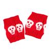 Lolitas Leg Warmers Punk Skull Knitted Leg Sleeves Goth Baggy Cuffs Ankle Heap Socks JK Uniform Foot Cover Streetwear