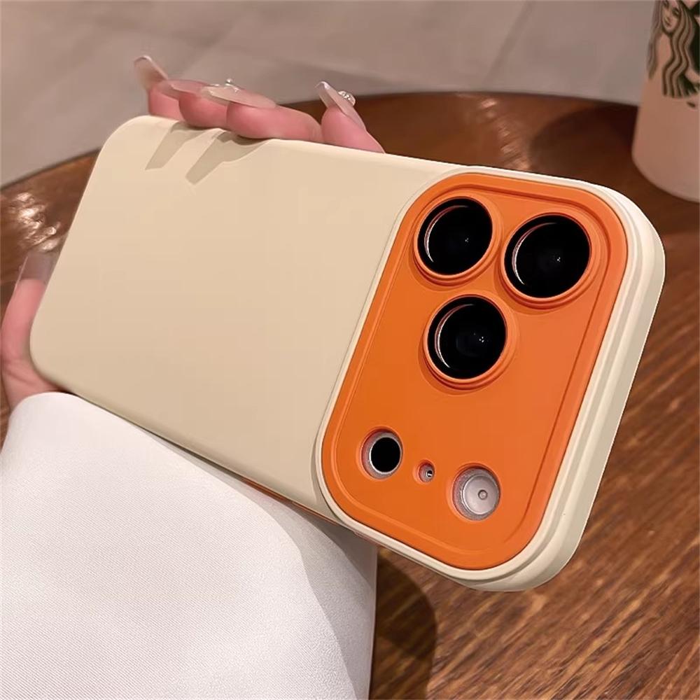 AI Camera Control Button Contrast Color Liquid Silicone Case For iPhone 17 Pro Max 16 15 14 13 12 Pro Max Plus Air Soft Cover