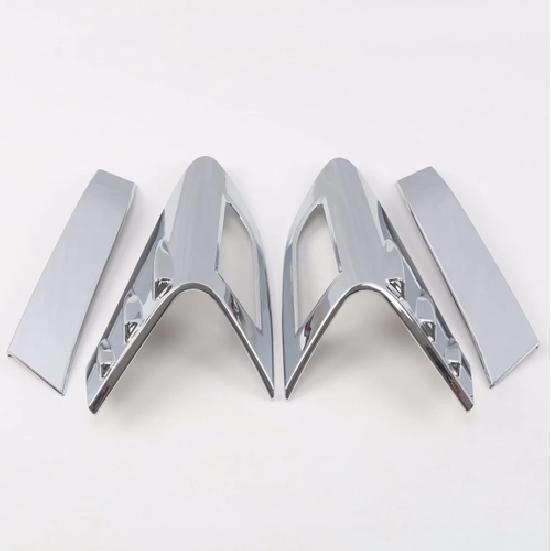 Rear Taillight Eyebrow Lamp Cover Trim For 2016- Toyota C-HR 4pcs ABS Chrome