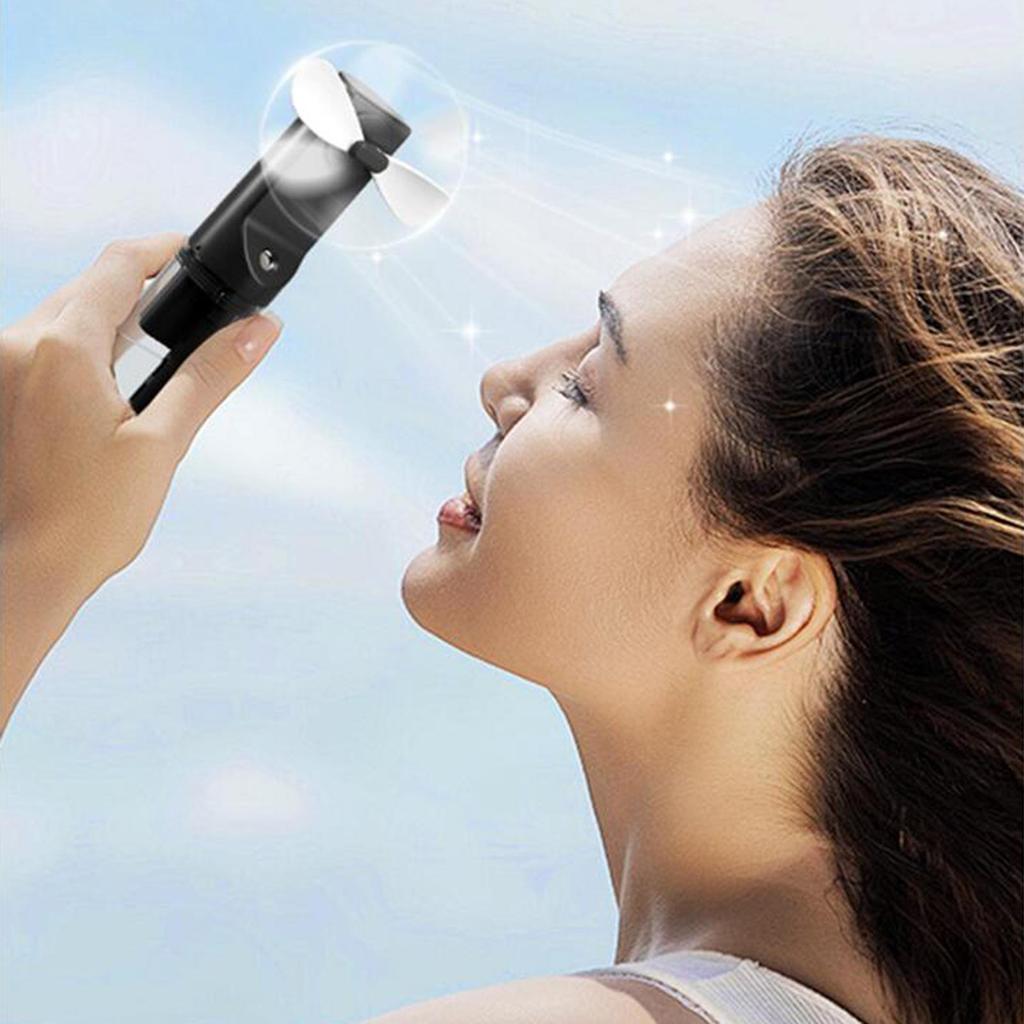 Handheld Water Mist Fan with Tank for Outdoor Use