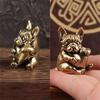 Měděné stolní ozdoby Bulldog Miniatury Figurky Ručně vyráběné Retro Mosazné Zvíře Domácí mazlíček Pes Socha Domácí dekorace Doplňky Řemeslo