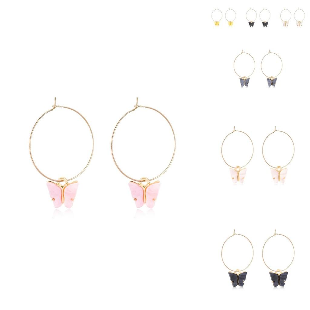 Unique Butterfly Earrings For Women Elegant Alloy Material With Electroplating