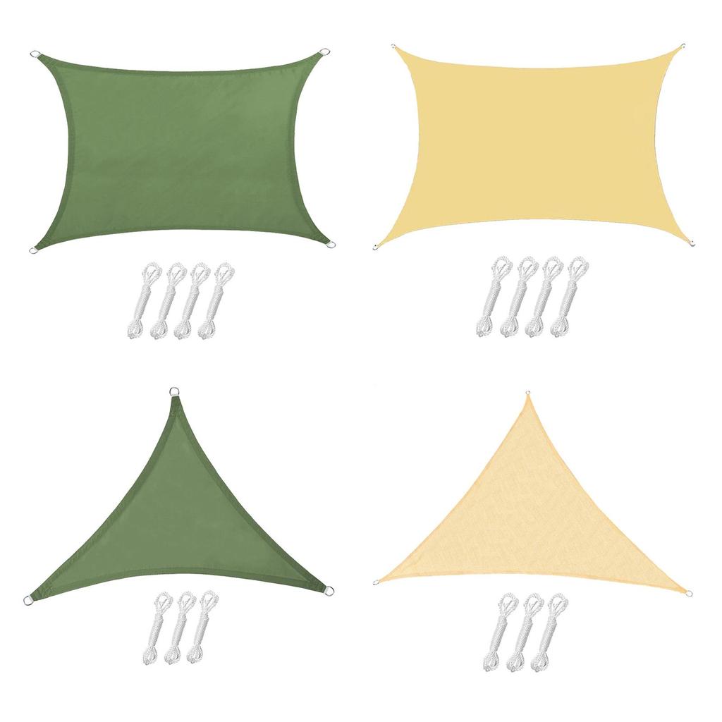 Shade Sail Anti- Waterproof Reinforced Edge Webbing Outdoor Garden Net Cover for Yard Swimming Pools Facility Outdoor