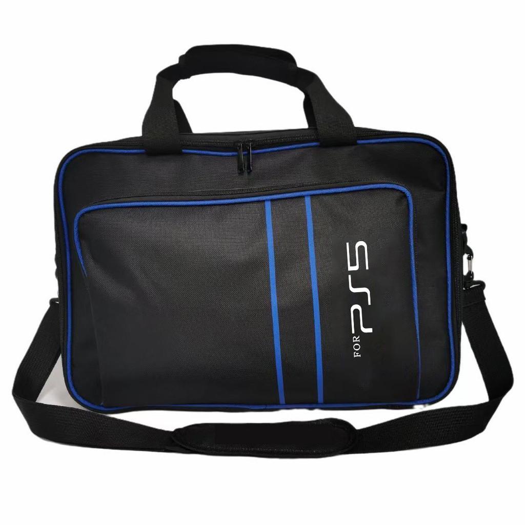 

Stylish Oxford Fabric Ps5 Storage Bag For Playstation 5 Console Travel And Carrying синій