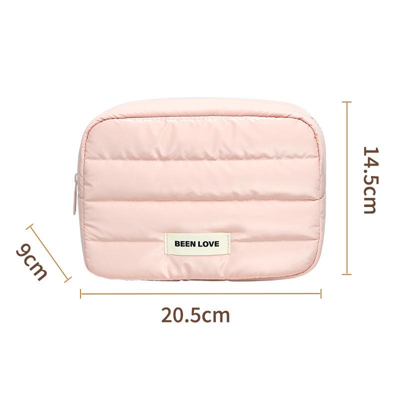 

Fashion Large Capacity Makeup Bag Travel Organizer Portable Cosmetic Bag Multifunctional Toiletry Washbag Portable Storage Bags розовый