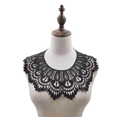Perfect Match Hollow Lace Fake Collar High Quality Fabric Embroidered Neckline For Women Diy Dresses Applique Neckline Sewing Collars