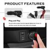 3ft Cigarette Lighter Splitter with Switch Air Inflator Car Vacuum Cigarette Lighter Extension