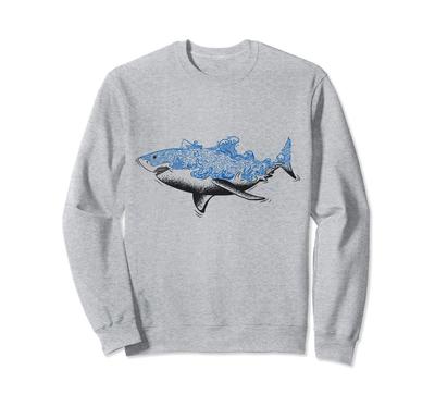 Lustiger Seehai Lustige süße Waren Kleidung Geschichte Geschenk Original Sommer Sweatshirt T-Shirt Herren