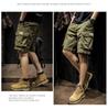 Men's Heavy Retro Mid-Length Casual Workwear Shorts by American Fashion Brand