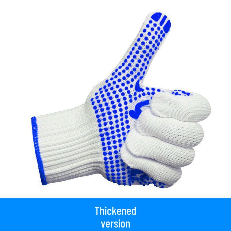 Anti-Slip, Wear-Resistant Cotton Work Gloves for Men & Women - Thickened & Breathable for Construction Sites