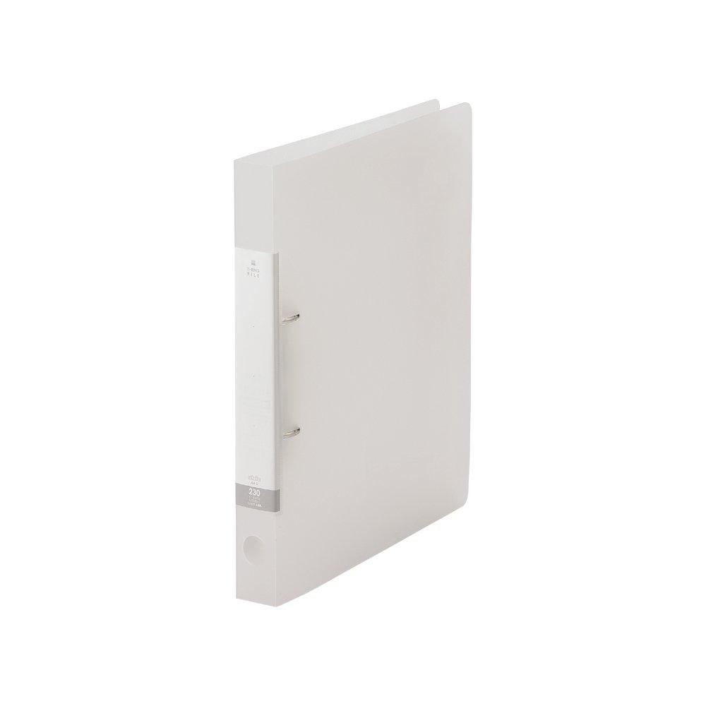 LIHIT LAB Ring Binder, 2-hole, D-type, A4, Clear, G2220-1