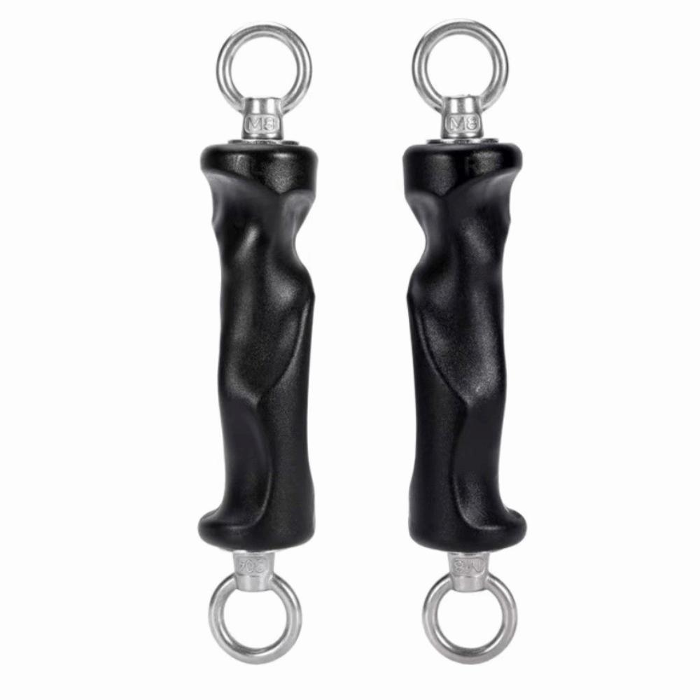 Non-Slip Tricep Rope Handle Rubber D-Handle Grip Lat Pulldown Bar Fitness Equipment Accessories