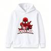 Kids Boys Girls Casual Pullover Hoodie, Cool Spider Graphic Printed Long Sleeve Soft Hooded Sweatshirt for Daily Wear Outdoor Activities Autumn Winter