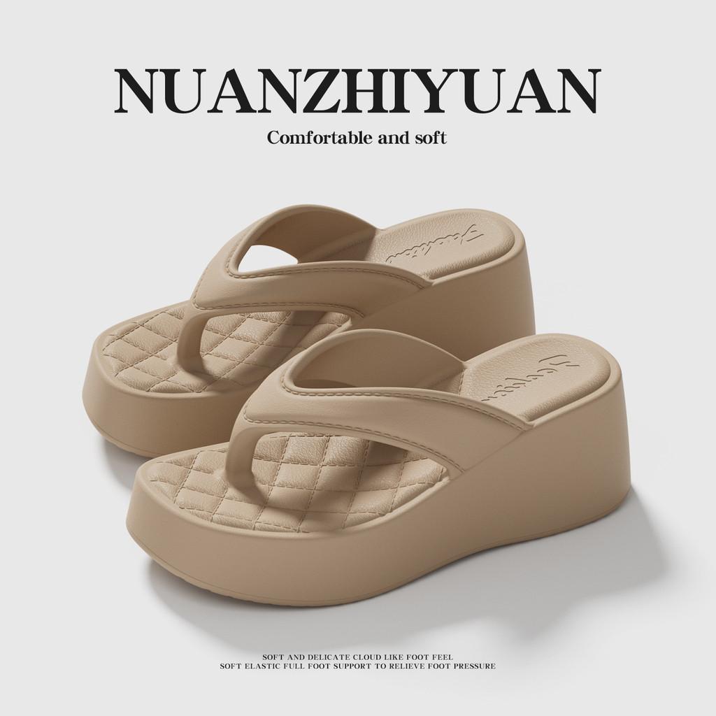 Eva Platform Flip Flops For Women With Thick Sole And Nonslip Design For Summer Casual Wear