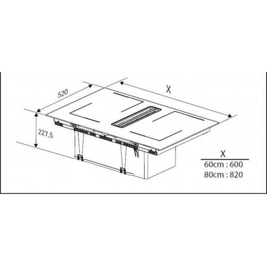 Hob - BEKO - HIXI64700UF - 4-burner Induction - 7400 W - Touch Controls
