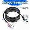 PC 13 Marine-Rated Power Cable W/Twist-Lock Connector (10 Feet) #720110-1 for Humminbird, APEX, XPLORE, MEGA Live Imaging