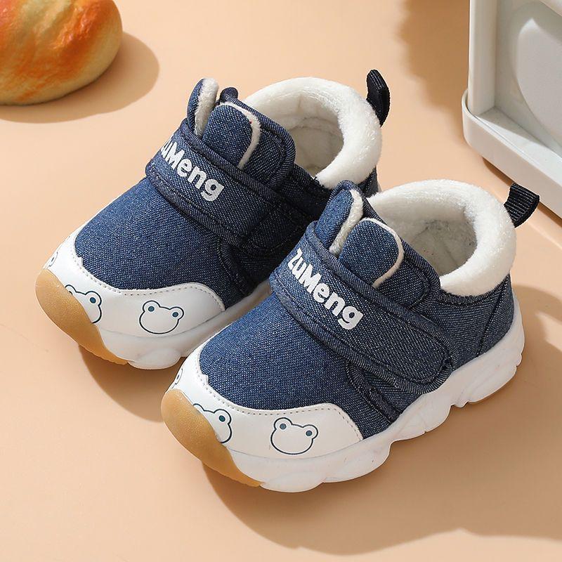 

2025 winter toddler shoes boys baby cotton shoes 0-1-3 year old infants and girls soft sole non-slip piled thickened shoes inner length 11.5cm 15 yards