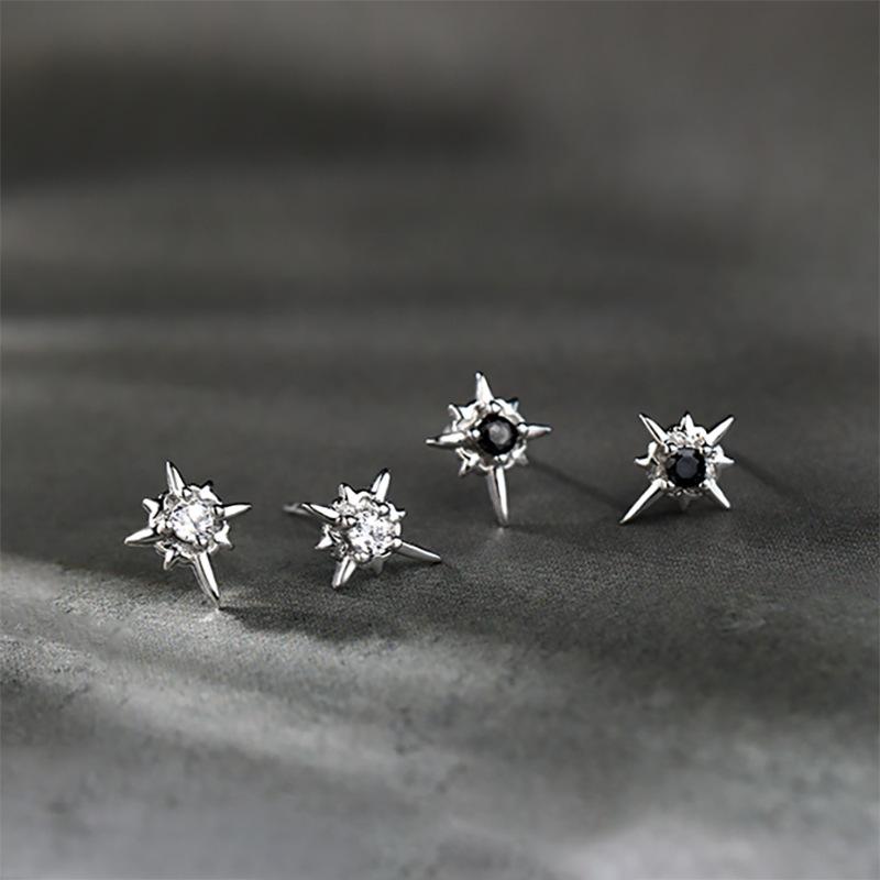 Polaris Earrings Male and Female Stream Personality Niche Design Cold Wind Dazzling Cool Star Mango Elemental Earrings Dainty Earrings Daily Wear