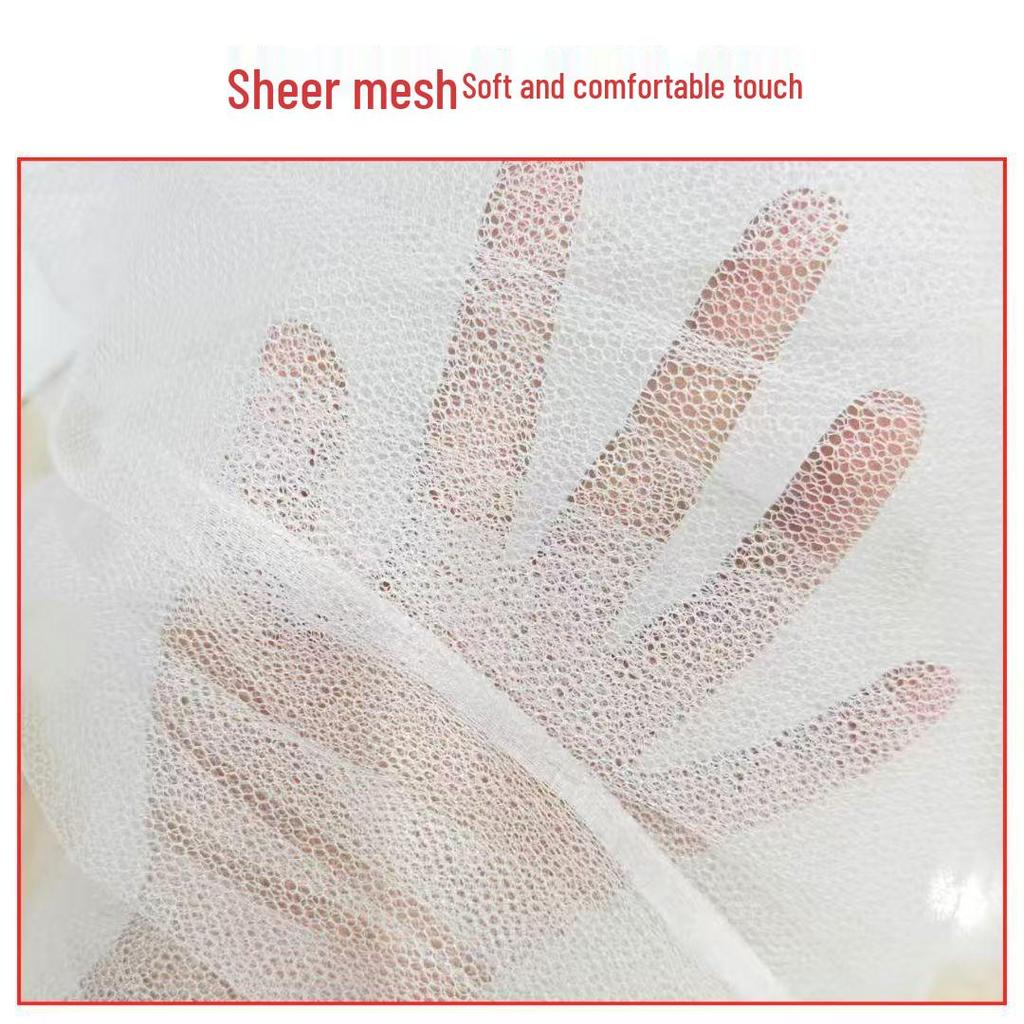Polyester Invisible Mosquito & Insect Screen Mesh with No-Punch Magic Sticker for Windows - Summer Protection