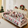 Winter Slipcover Father Christmas Funda Sofa Mats  Living Home Non-slip Sofa Cushion Couch Sofa Covers