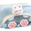 Pencil Bag Pen Storage Bag Cartoon Cute Pencil Pouch Large Capacity Animal Pencil Organizer Case  for Office Students Organizer
