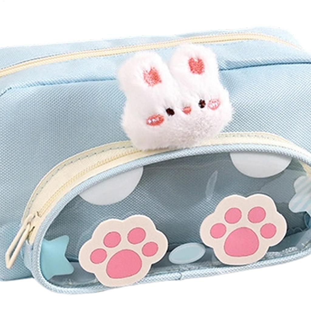 Pencil Bag Pen Storage Bag Cartoon Cute Pencil Pouch Large Capacity Animal Pencil Organizer Case for Office Students Organizer