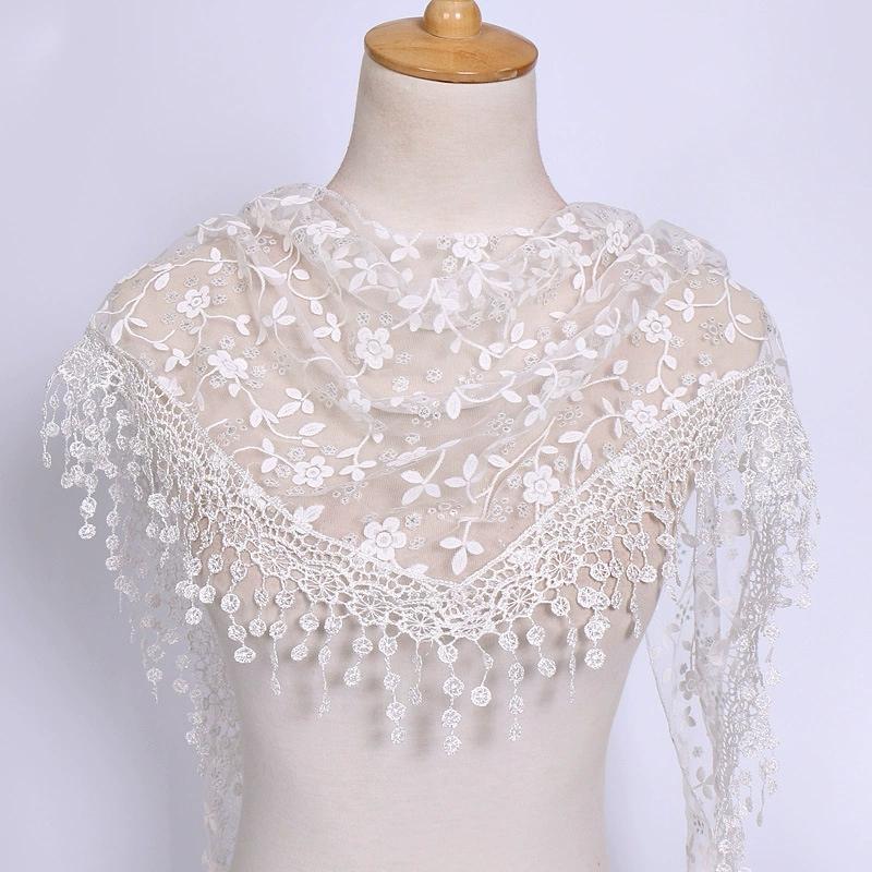 Women Triangle Bohemian Floral Tassel Scarves Shawl Female Spring Summer Headband Scraves