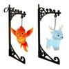 Birthday Surprise for Fans Magical Bookshelf Lamp with Owl Phoenix And Stag Figures, Vintage Iron Stand Whimsical Home Decoration Light, Warm