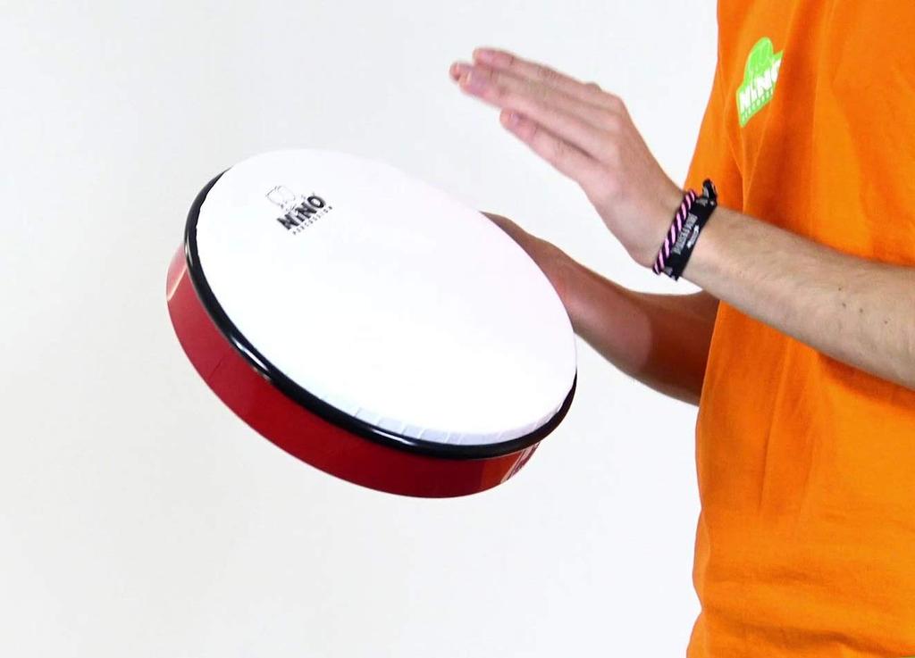 Tambur de mână NINO ABS mărimea M roșu NINO5R []